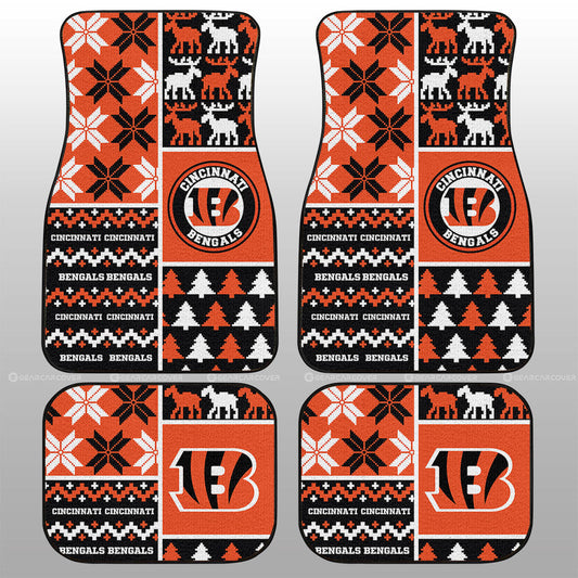 Cincinnati Bengals Car Floor Mats Custom Ugly Style Car Accessories - Gearcarcover - 1
