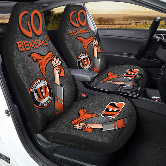Cincinnati Bengals Car Seat Covers Custom Car Accessories - Gearcarcover - 2
