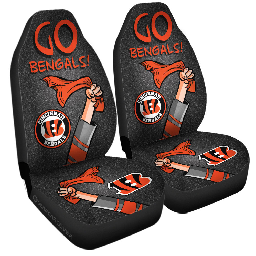 Cincinnati Bengals Car Seat Covers Custom Car Accessories - Gearcarcover - 3