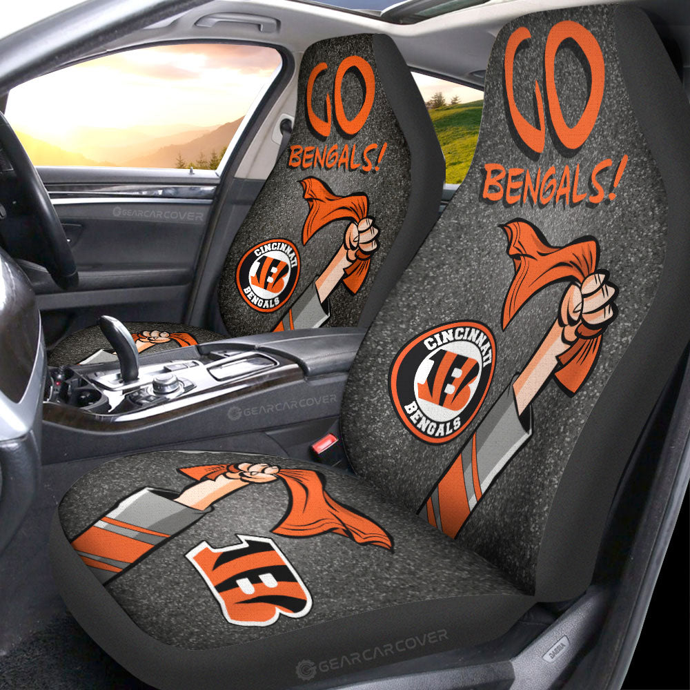 Cincinnati Bengals Car Seat Covers Custom Car Accessories - Gearcarcover - 1
