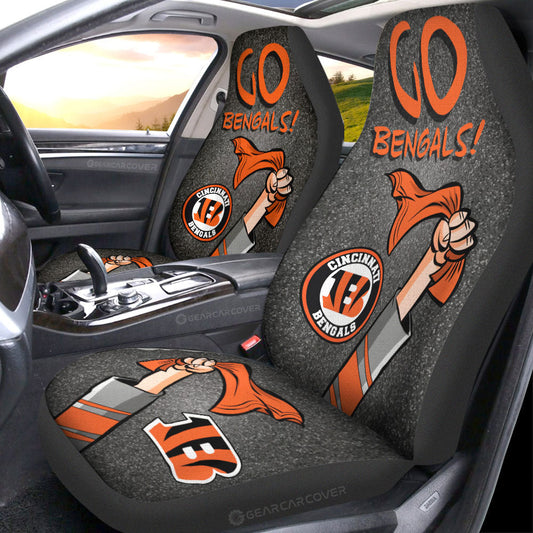 Cincinnati Bengals Car Seat Covers Custom Car Accessories - Gearcarcover - 1