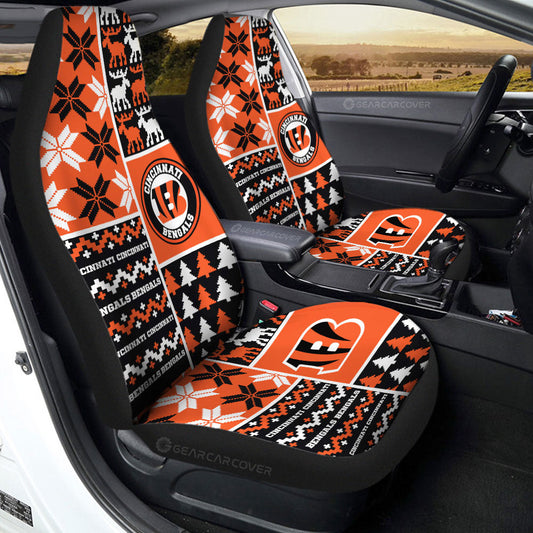 Cincinnati Bengals Car Seat Covers Custom Ugly Style Car Accessories - Gearcarcover - 2