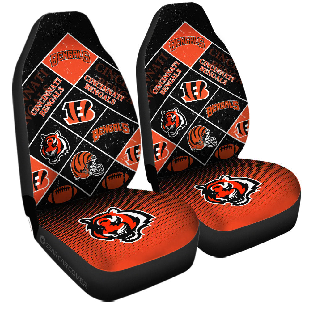 Cincinnati Bengals Car Seat Covers Sporty Team Collection - Gearcarcover - 3