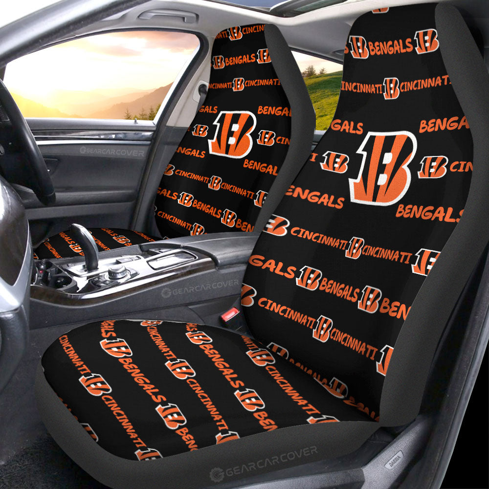 Cincinnati Bengals Car Seat Covers Sporty Team Collection - Gearcarcover - 1
