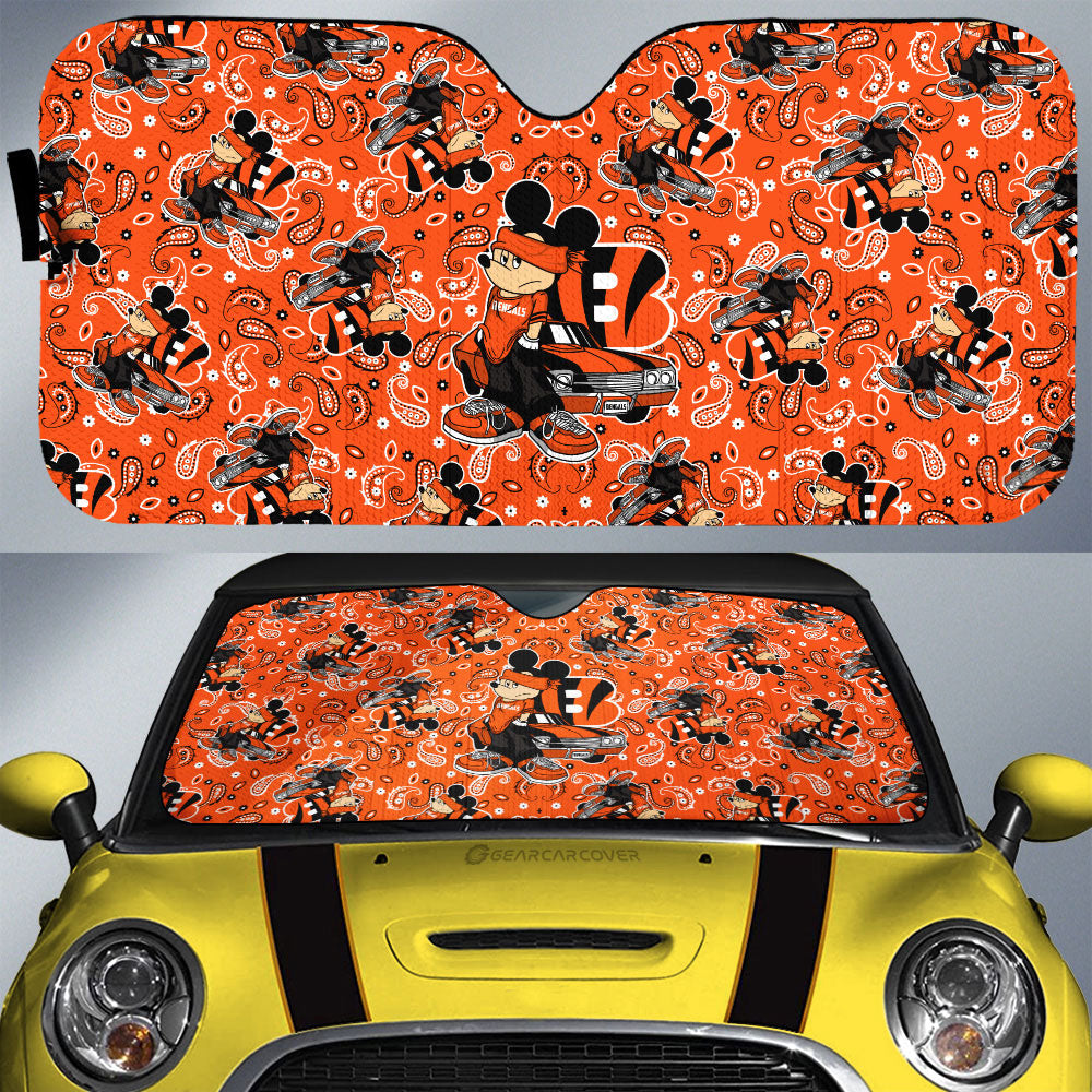 Cincinnati Bengals Car Sunshade Cartoon Theme Collection - Gearcarcover - 1
