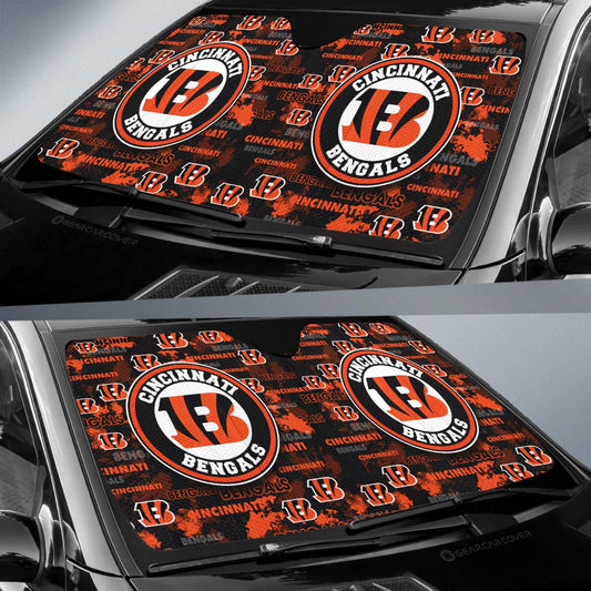 Cincinnati Bengals Car Sunshade Custom Car Accessories - Gearcarcover - 2