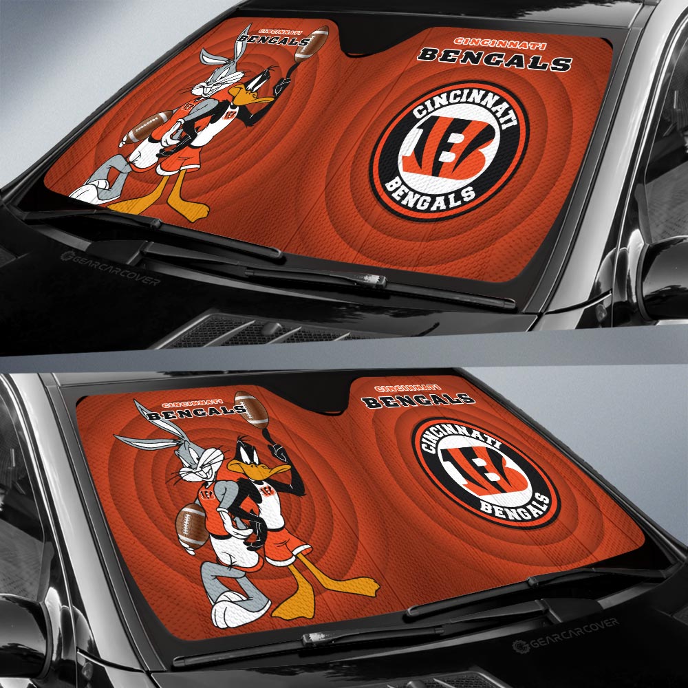 Cincinnati Bengals Car Sunshade Custom Car Accessories - Gearcarcover - 2