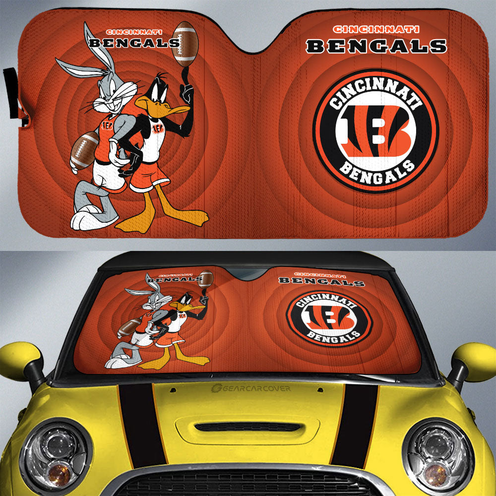 Cincinnati Bengals Car Sunshade Custom Car Accessories - Gearcarcover - 1