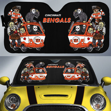 Cincinnati Bengals Car Sunshade Custom Car Accessories - Gearcarcover - 1