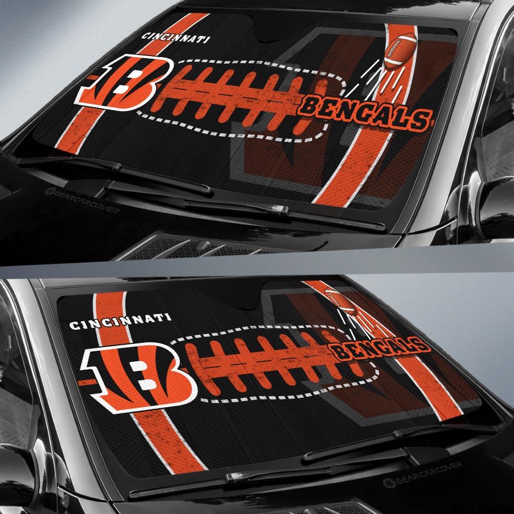 Cincinnati Bengals Car Sunshade Custom Car Accessories - Gearcarcover - 2