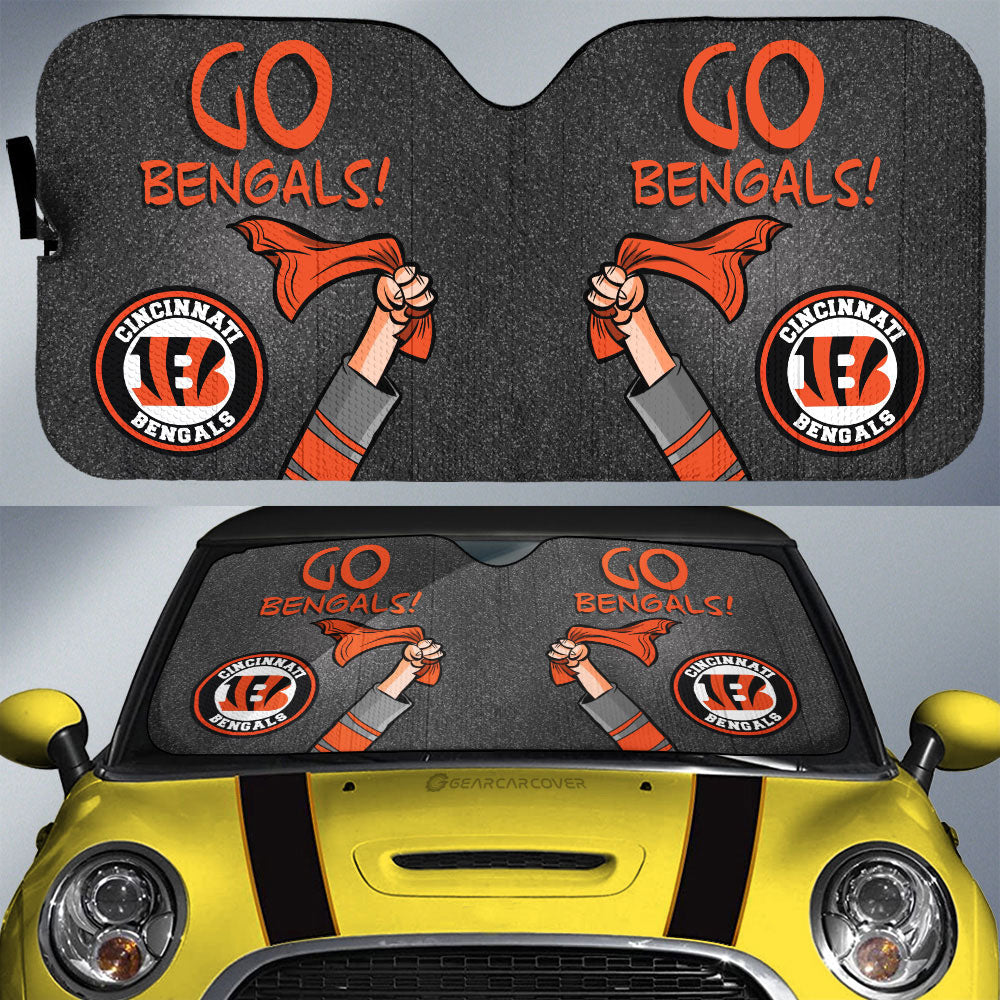 Cincinnati Bengals Car Sunshade Custom Car Accessories - Gearcarcover - 1