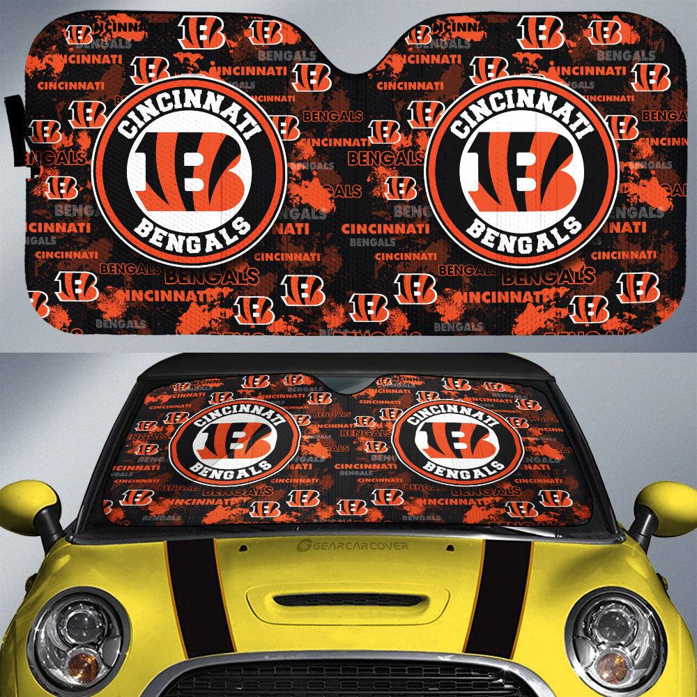 Cincinnati Bengals Car Sunshade Custom Car Accessories - Gearcarcover - 1
