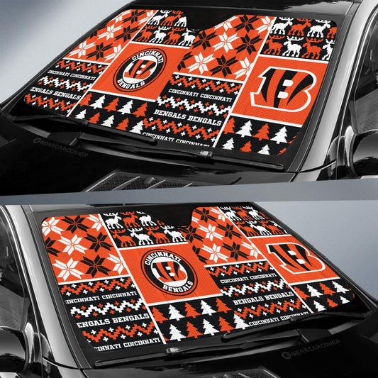 Cincinnati Bengals Car Sunshade Custom Ugly Style Car Accessories - Gearcarcover - 2