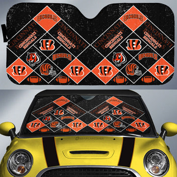 Cincinnati Bengals Car Sunshade Sporty Team Collection - Gearcarcover - 1