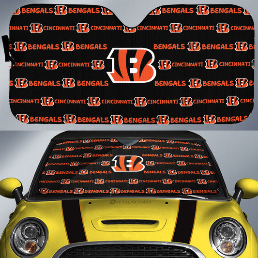 Cincinnati Bengals Car Sunshade Sporty Team Collection - Gearcarcover - 1