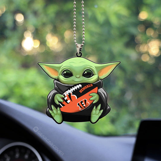 Cincinnati Bengals Ornament Baby Yoda Car Accessories - Gearcarcover - 2