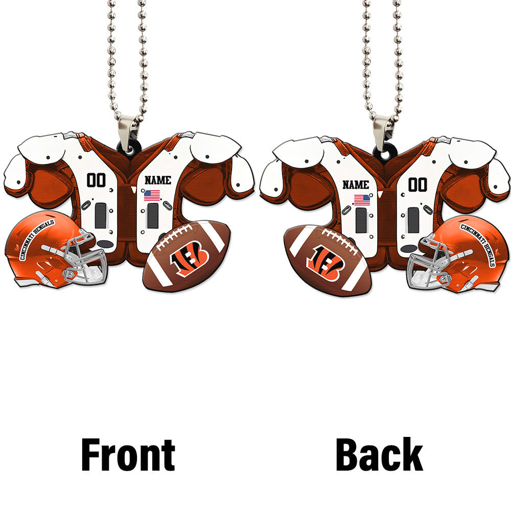 Cincinnati Bengals Ornament Personalized Uniforms Collection - Gearcarcover - 4