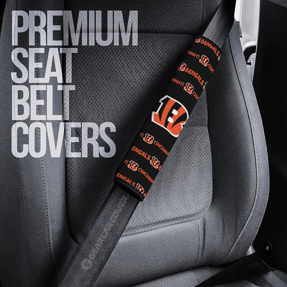 Cincinnati Bengals Seat Belt Covers Sporty Team Collection - Gearcarcover - 3
