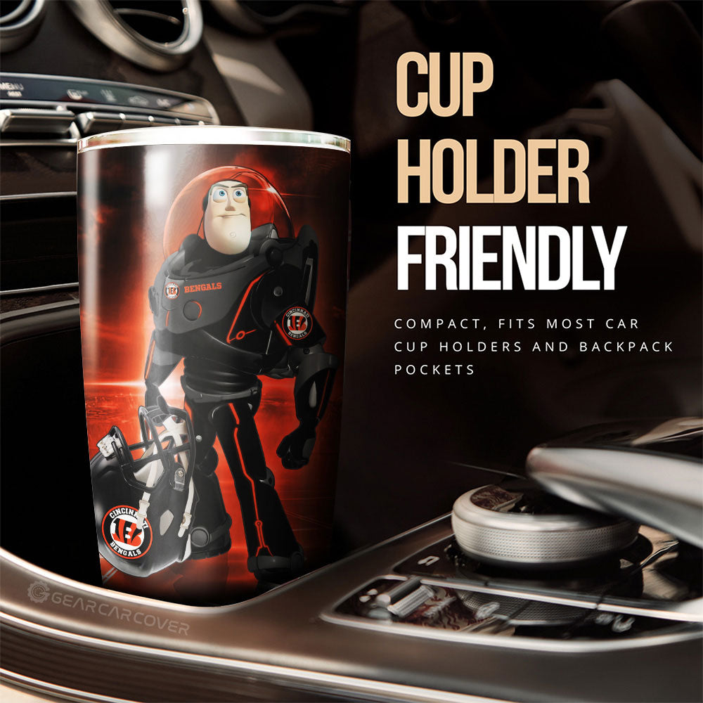Cincinnati Bengals Tumbler Cup Custom Car Accessories For Fan - Gearcarcover - 3