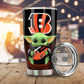 Cincinnati Bengals Tumbler Cup Custom Car Accessories For Fan - Gearcarcover - 1