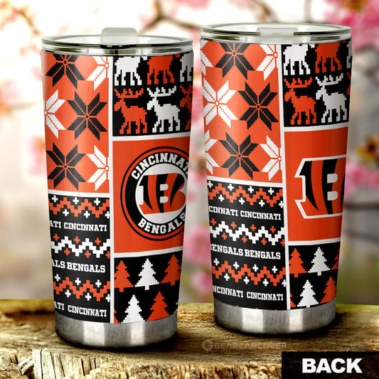 Cincinnati Bengals Tumbler Cup Custom Ugly Style Car Accessories - Gearcarcover - 2
