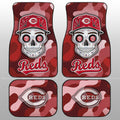 Cincinnati Reds Car Floor Mats Skull Theme Collection - Gearcarcover - 1