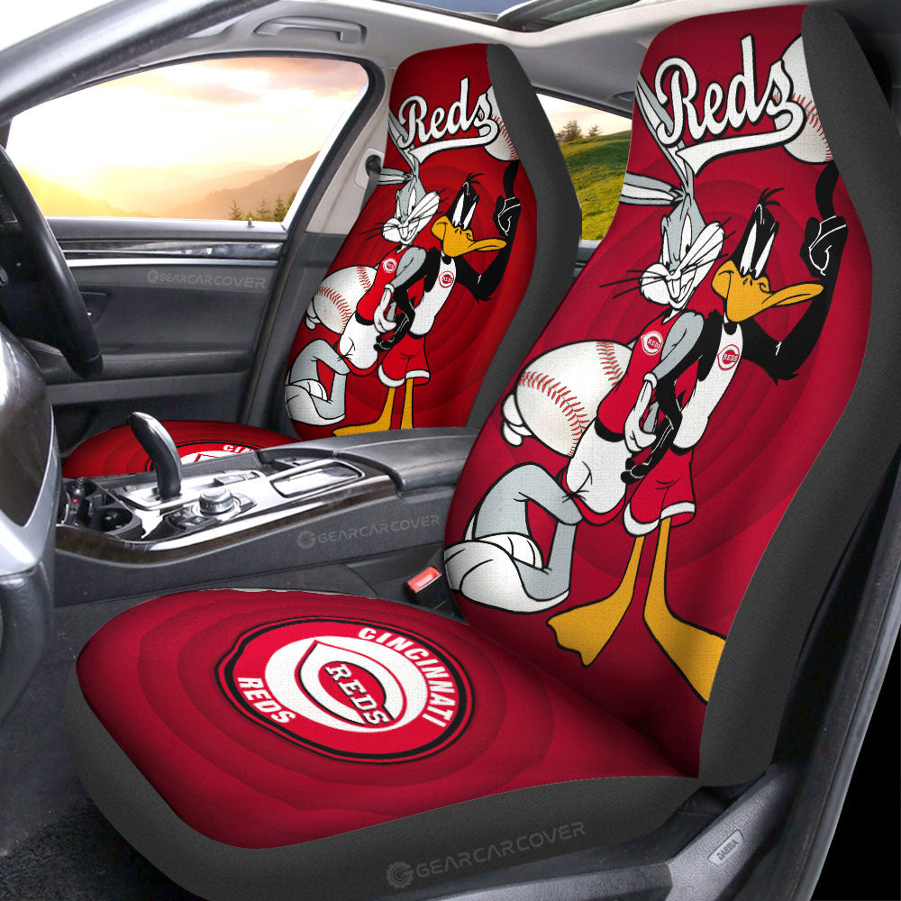 Cincinnati Reds Car Seat Covers Custom Car Accessories - Gearcarcover - 1