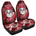 Cincinnati Reds Car Seat Covers Skull Theme Collection - Gearcarcover - 3