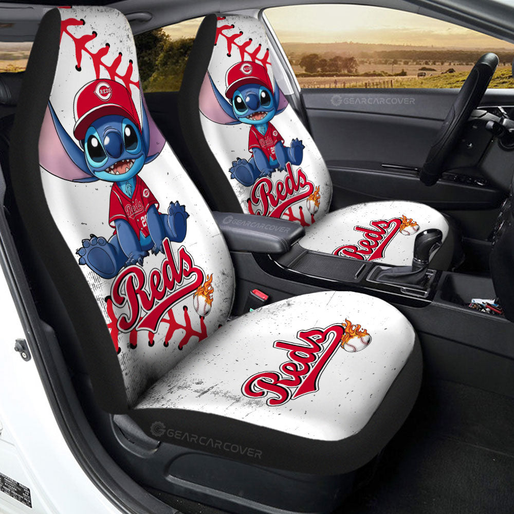 Cincinnati Reds Car Seat Covers Stitch Theme Collection - Gearcarcover - 2