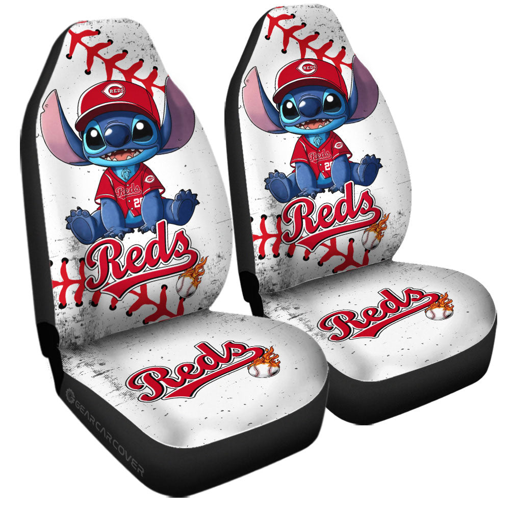 Cincinnati Reds Car Seat Covers Stitch Theme Collection - Gearcarcover - 3