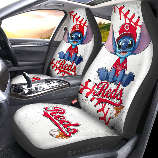 Cincinnati Reds Car Seat Covers Stitch Theme Collection - Gearcarcover - 1