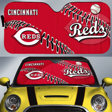 Cincinnati Reds Car Sunshade Custom Car Accessories - Gearcarcover - 1