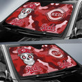 Cincinnati Reds Car Sunshade Skull Theme Collection - Gearcarcover - 2