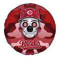 Cincinnati Reds Spare Tire Covers Camera Hole Skull Theme Collection - Gearcarcover - 4