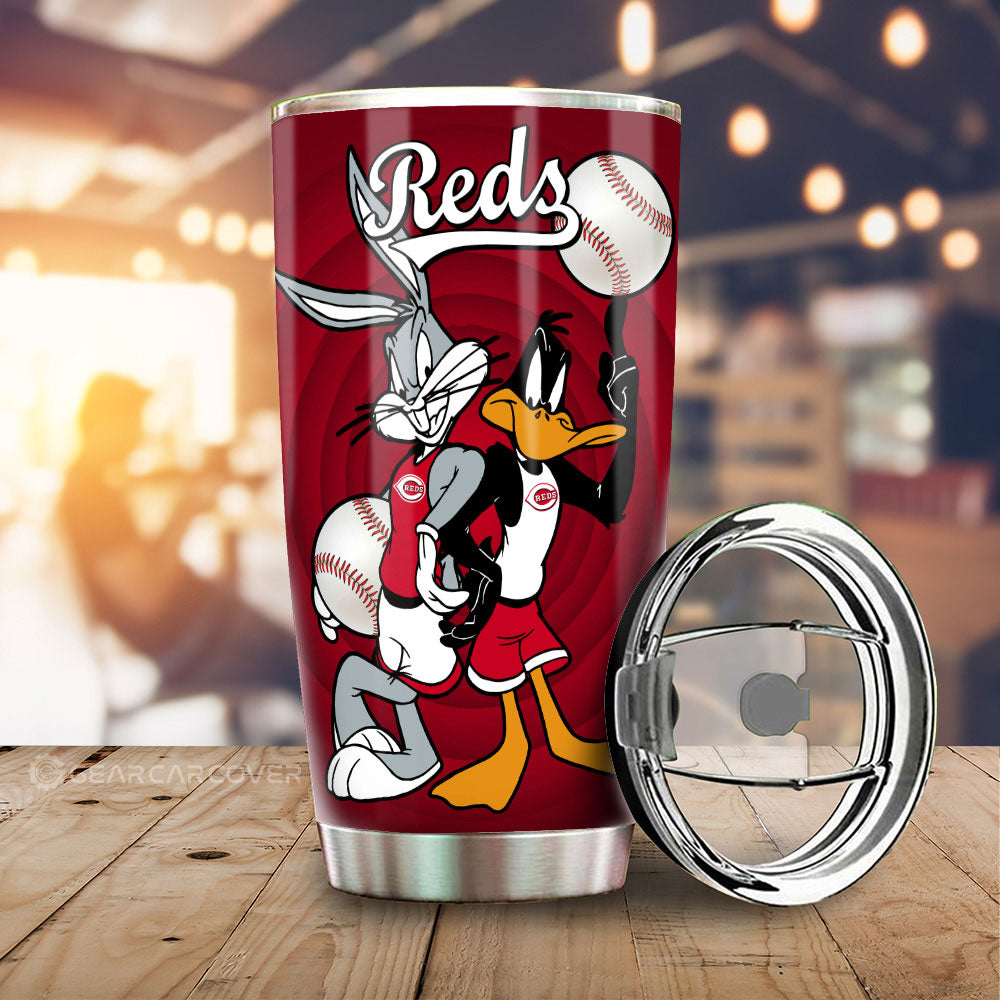 Cincinnati Reds Tumbler Cup Custom Car Accessories - Gearcarcover - 2