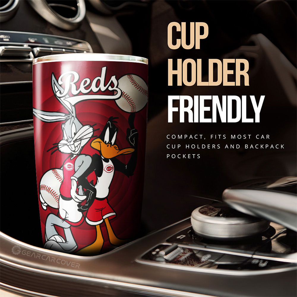 Cincinnati Reds Tumbler Cup Custom Car Accessories - Gearcarcover - 3