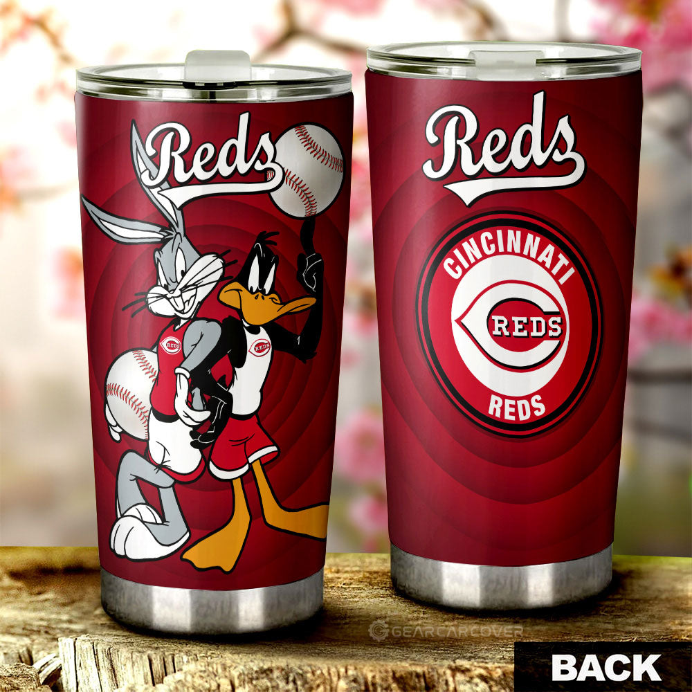 Cincinnati Reds Tumbler Cup Custom Car Accessories - Gearcarcover - 1