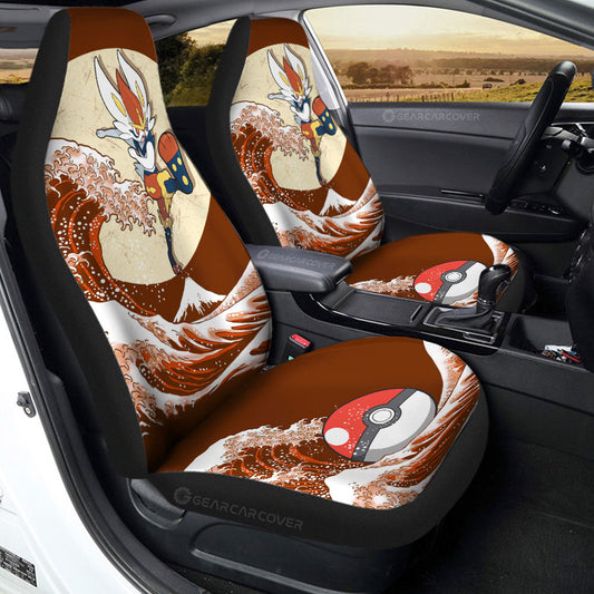 Cinderace Car Seat Covers Custom Pokemon Car Accessories - Gearcarcover - 2