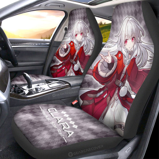 Clara Car Seat Covers Custom Honkai Star Rail Car Accessories - Gearcarcover - 1