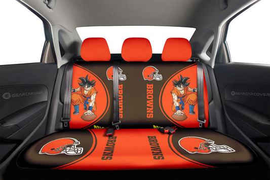 Cleveland Browns Car Back Seat Covers Custom Car Accessories For Fans - Gearcarcover - 2
