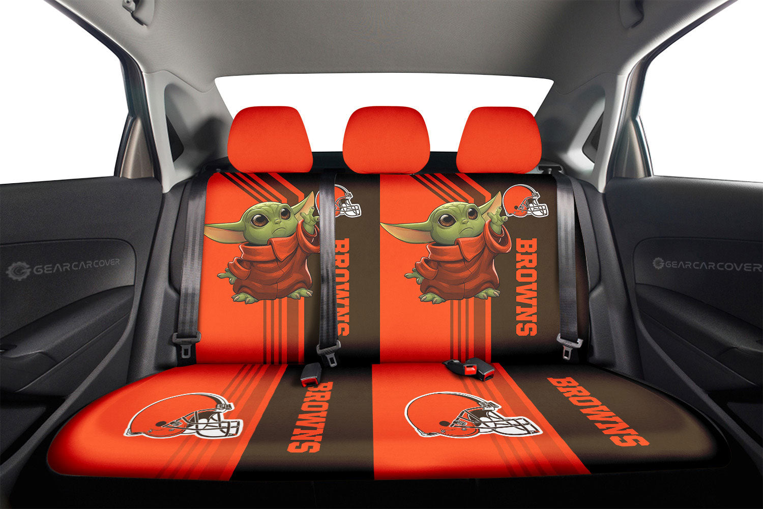 Cleveland Browns Car Back Seat Covers Custom Car Accessories - Gearcarcover - 2