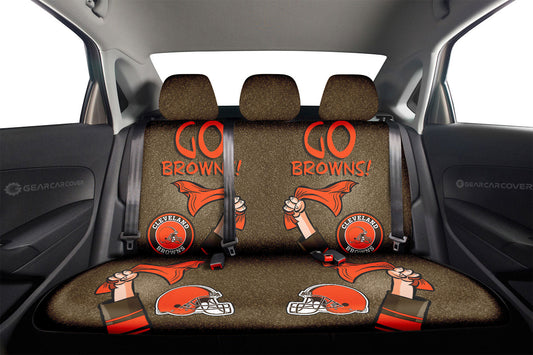 Cleveland Browns Car Back Seat Covers Custom Car Accessories - Gearcarcover - 2