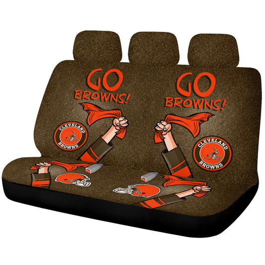 Cleveland Browns Car Back Seat Covers Custom Car Accessories - Gearcarcover - 1