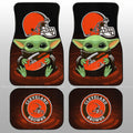Cleveland Browns Car Floor Mats Baby Yoda Car Accessories For Fan - Gearcarcover - 1