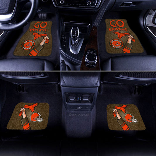 Cleveland Browns Car Floor Mats Custom Car Accessories - Gearcarcover - 2