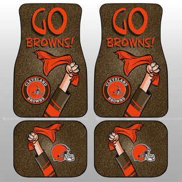 Cleveland Browns Car Floor Mats Custom Car Accessories - Gearcarcover - 1