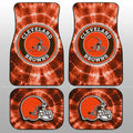 Cleveland Browns Car Floor Mats Custom Tie Dye Car Accessories - Gearcarcover - 1