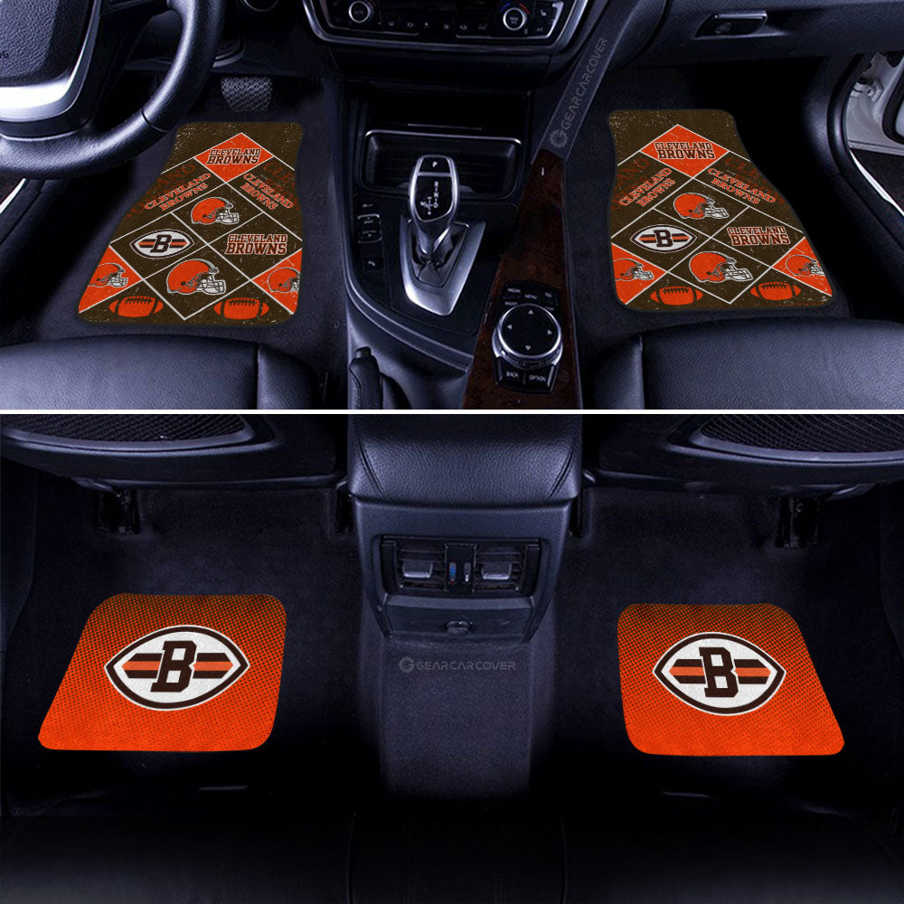 Cleveland Browns Car Floor Mats Sporty Team Collection - Gearcarcover - 3