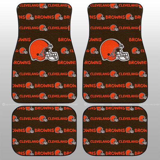 Cleveland Browns Car Floor Mats Sporty Team Collection - Gearcarcover - 1