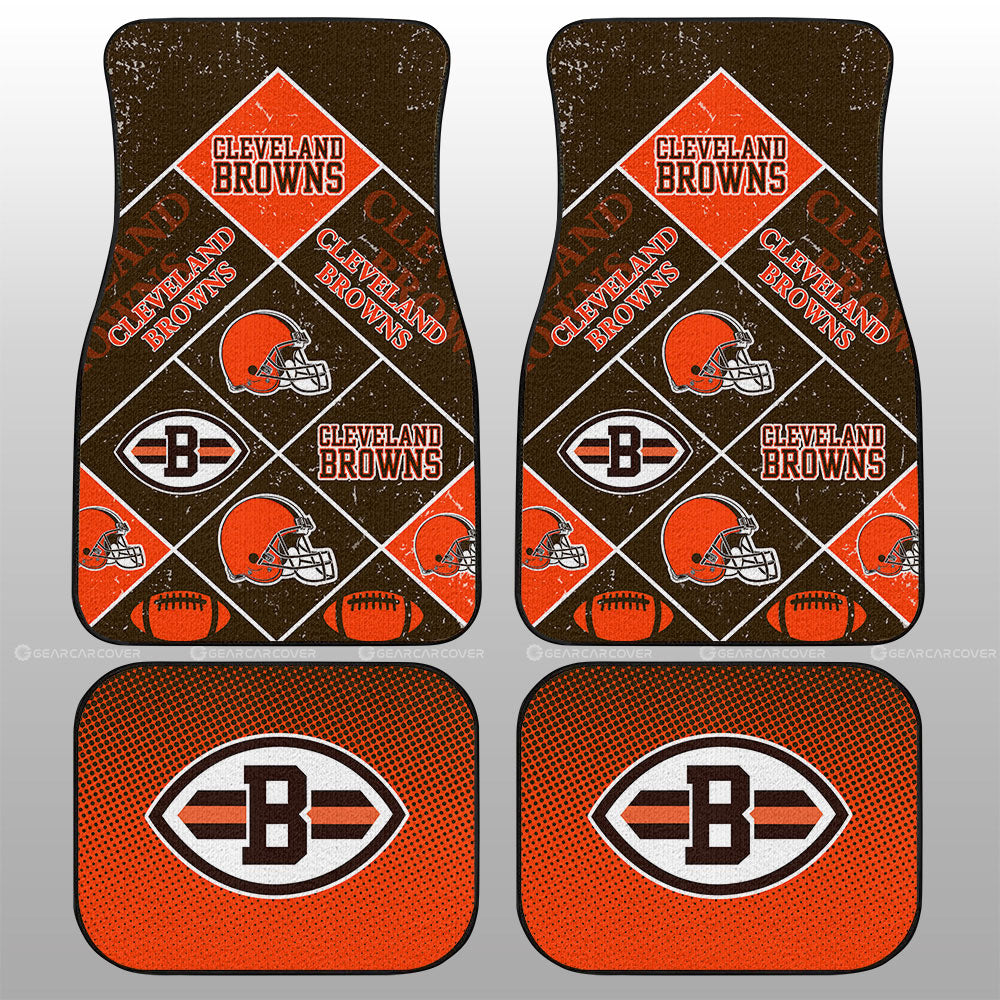 Cleveland Browns Car Floor Mats Sporty Team Collection - Gearcarcover - 1